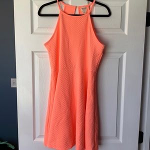 Mossimo Supply Company Coral fit & flare Halter Dress